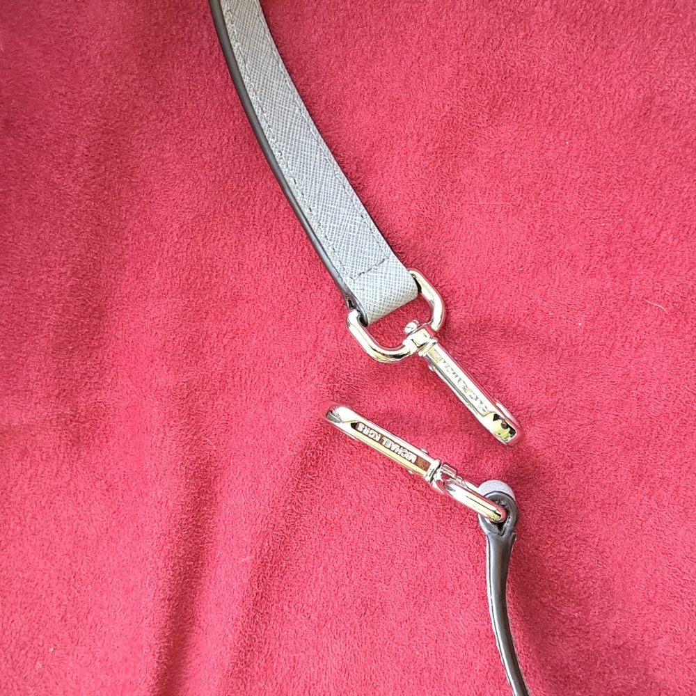Michael Kors Medium Size Light Gray Bag/ Crossbody ❤️ EC - Picture 12 of 13
